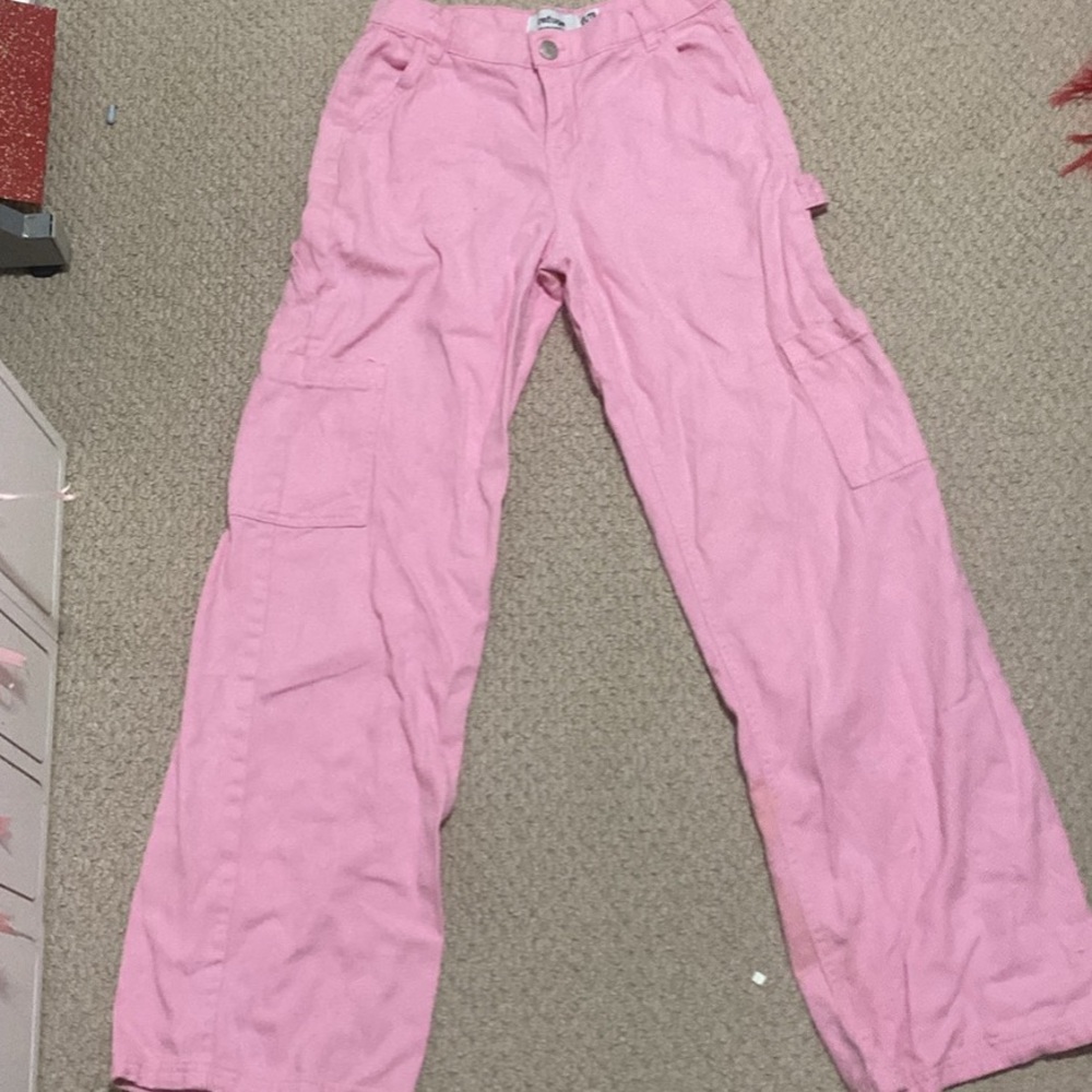 Pink Cargo Pants